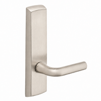 SARGENT P715-8-NEW-US15 narrow stile exit device lever trim, satin nickel, W lever, non-keyed passage