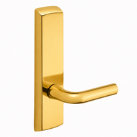 SARGENT P715-8-NEW US3 polished brass narrow stile exit device lever trim with W lever, passage, non-keyed