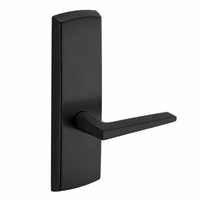 SARGENT P715-8-WEF BSP wide stile exit device lever trim, black suede powder coat, non-keyed passage