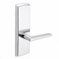 SARGENT P715-8-WEF US26 wide stile exit device lever trim, polished chrome escutcheon with straight F lever