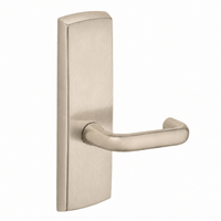 SARGENT P715-8-WEJ-US15 wide stile exit device lever trim, satin nickel plate with J lever, non-keyed