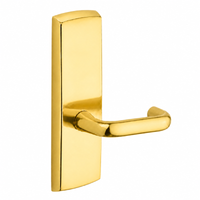 SARGENT P715-8-WEJ wide stile exit device lever trim, J lever, polished brass US3 finish