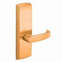 SARGENT P715-8-WEL wide stile exit device lever trim, US10 satin bronze, L lever on rectangular escutcheon