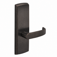 SARGENT P715-8-WEL wide stile exit device lever trim, L lever, dark bronze US10BE finish