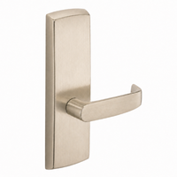 SARGENT P715-8-WEL-US15 wide stile exit device lever trim, satin nickel plate with L lever, passage non-keyed