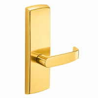 SARGENT P715-8-WEL wide stile exit device lever trim, L lever, polished brass US3 finish