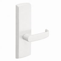SARGENT P715-8-WEL-WSP wide stile exit device lever trim, white finish, L lever, non-keyed passage