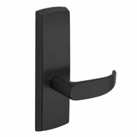 SARGENT P715-8-WEP-BSP wide stile exit device lever trim, black suede powder coat, passage P lever