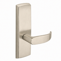 SARGENT P715-8-WEP-US15 wide stile exit device P lever trim in satin nickel, non-keyed passage