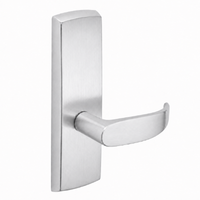 SARGENT P715-8-WEP wide stile exit device lever trim, satin chrome US26D, P lever on rectangular escutcheon