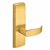 SARGENT P715-8-WEP-US4 wide stile exit device lever trim, satin brass plate with P lever, non-keyed