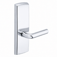 SARGENT P715-8-WEW-US26 wide stile exit device lever trim, polished chrome plate with W lever, non-keyed