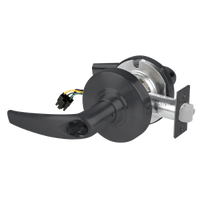 Schlage ND80BD-ATH-RX 622 cylindrical storeroom lock, matte black Athens lever with latch and request-to-exit wiring