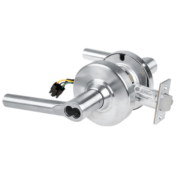 Schlage ND80BD-BRW-RX storeroom cylindrical lock, Broadway lever, 626 satin chrome, SFIC less core