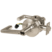 Schlage ND80BD-EU-LON-619 electrified storeroom cylindrical lock, satin nickel, Longitude lever
