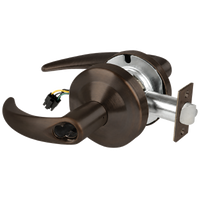 Schlage ND80BD-EU-OME-643E electrified storeroom lock, dark bronze Omega lever with latch and SFIC prep