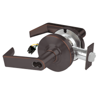 Schlage ND80BD-EU-RHO Cylindrical Electrified Storeroom Lock, Rhodes Lever, Fail Secure, SFIC Prep Less Core