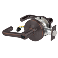 Schlage ND80JD-EL-TLR 643E electrified storeroom cylindrical lock, dark bronze tubular lever, fail safe