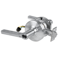 Schlage ND80JD-EU-LAT-626 electrified storeroom cylindrical lock, satin chrome, Latitude lever, less core