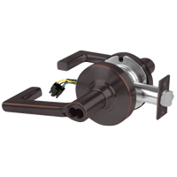 Schlage ND80JD-EU-LON-643E electrified storeroom lock, dark bronze cylindrical lock with Longitude lever
