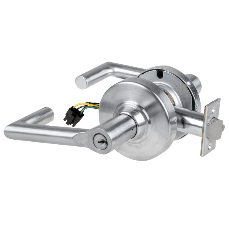 Schlage ND80PD-BRK-RX storeroom cylindrical lock, Boardwalk lever, 626 satin chrome, keyed cylinder