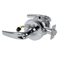 Schlage ND80PD-EL-ATH electrified storeroom cylindrical lock, Athens lever, bright chrome 625