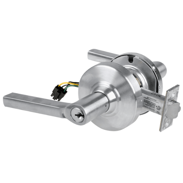 Schlage ND80PD-EU-LAT Cylindrical Electrified Storeroom Lock, Latitude Lever, Fail Secure, Schlage "C", Keyed Different