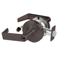 Schlage ND80PD-EU-RHO-643E electrified storeroom lock, dark bronze Rhodes lever cylindrical lockset