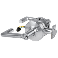 Schlage ND80PD-LON-RX 626 storeroom cylindrical lock with Longitude lever, satin chrome, keyed cylinder