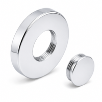 Schlage 09-508-A blank rose US26 bright chrome, threaded plug for L Series exterior locks