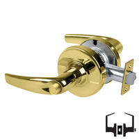 Schlage ALX40-ATH Privacy Cylindrical Lock, Athens Lever, Non-Keyed