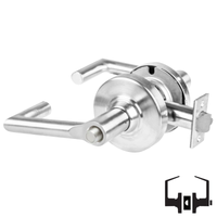 Schlage ALX40-BRK Privacy Cylindrical Lock, Boardwalk Lever, Non-Keyed