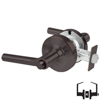 Schlage ALX40-BRW Privacy Cylindrical Lock, Broadway Lever, Non-Keyed
