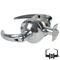 Schlage ALX40-OME Privacy Cylindrical Lock, Omega Lever, Non-Keyed