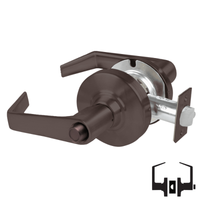 Schlage ALX40-SAT Privacy Cylindrical Lock, Saturn Lever, Non-Keyed