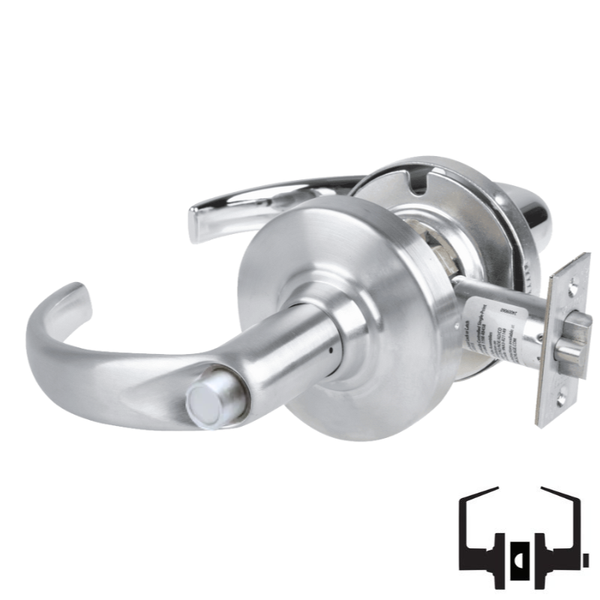 Schlage ALX40-SPA Privacy Cylindrical Lock, Sparta Lever, Non-Keyed