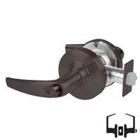 Schlage ND40S-ATH Cylindrical Privacy Lockset, Athens Lever, Non-Keyed, Grade 1