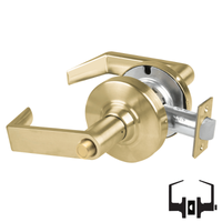 Schlage ND40S-RHO Cylindrical Privacy Lockset, Rhodes Lever, Non-Keyed, Grade 1
