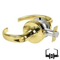 Schlage ND40S-SPA Cylindrical Privacy Lockset, Sparta Lever, Non-Keyed, Grade 1