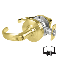 Schlage ND40S-SPA Cylindrical Privacy Lockset, Sparta Lever, Non-Keyed, Grade 1