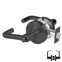 Schlage ND40S-TLR Cylindrical Privacy Lockset, Tubular Lever, Non-Keyed, Grade 1