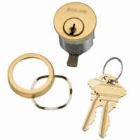 Schlage 20-001 C 114 606 Mortise Cylinder, 6-pin, 1-1/4 In, C Keyway, Keyed Different