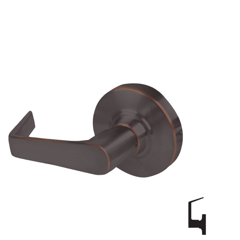Schlage ALX170-SAT Single Dummy Trim, Saturn Lever, Non-Keyed
