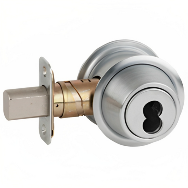Schlage B562J-626 Double Cylinder Deadbolt, Keyed Outside/Keyed Inside, FSIC Prep Less Core, Satin Chrome Finish