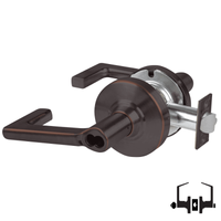 Schlage ND50-BD-LON 643E cylindrical entrance lock, dark bronze Longitude lever, SFIC prep less core
