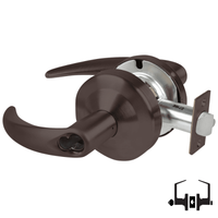 Schlage ND50-JD-OME entrance/office cylindrical lock, Omega lever, 613 dark bronze, less core