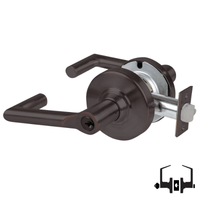Schlage ND50-PD-BRK entrance lock, Boardwalk lever, oil-rubbed bronze 643E, keyed cylinder and latch