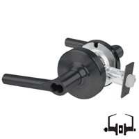 Schlage ND53-JD-BRW Cylindrical Entrance Lock, Broadway Lever, Schlage FSIC Full Sized Interchangeable Core, Less Core