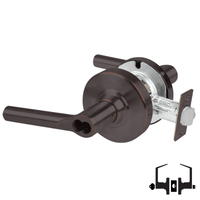 Schlage ND53-JD-BRW Cylindrical Entrance Lock, Broadway Lever, Schlage FSIC Full Sized Interchangeable Core, Less Core