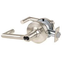Schlage ND70BD-BRK-619 classroom cylindrical lock, satin nickel, Boardwalk lever with latch and SFIC prep